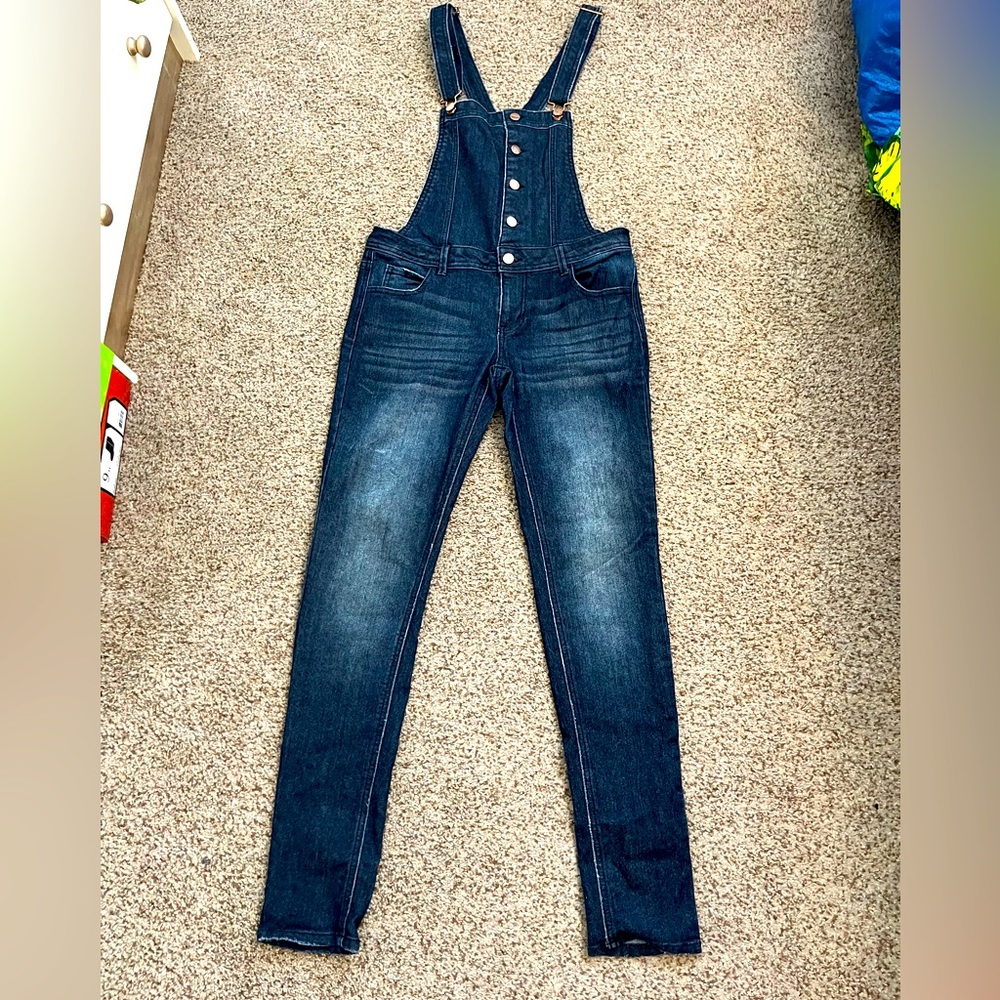 Skinny overalls